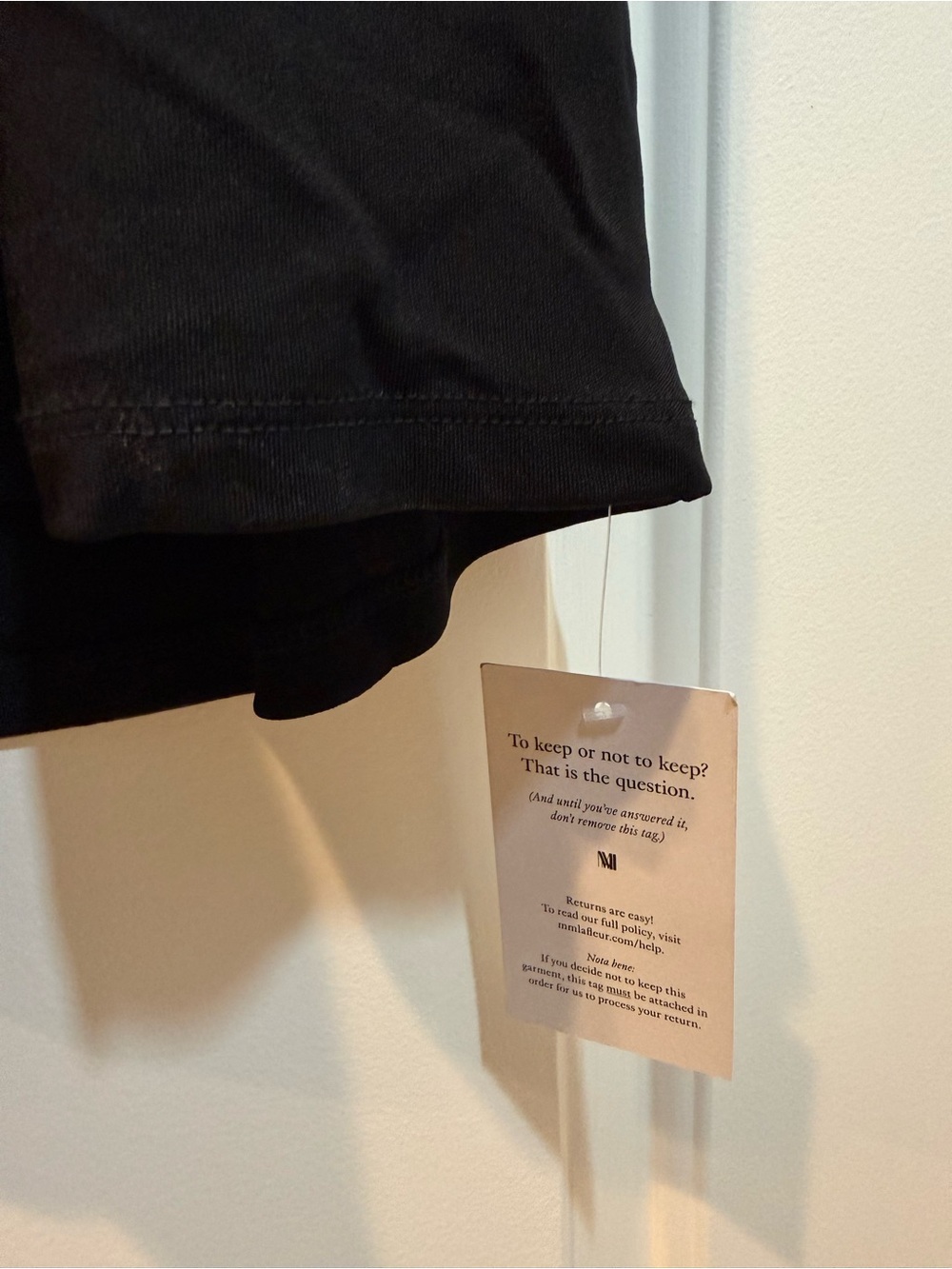 MM Lafleur Morgan Black Wrap-Front Long Sleeve Dress - Picture 6 of 6